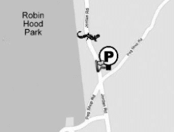 A map of the Jordan Road amphibian crossing site in Keene, NH