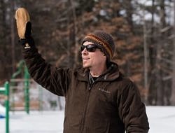 John Benjamin leads a wintertime field trip. (photo © Ben Conant)