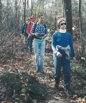 From the Archives: Ann Sweet with Ollie Mutch on a hike in 1994. (photo © Denny Wheeler)