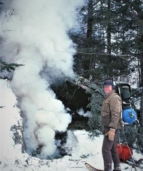 John Kulish on a snowshoe expedition