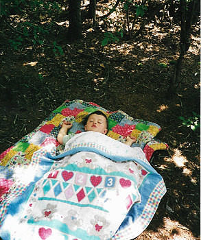 Molly takes a Spoonwood catnap in 2001.