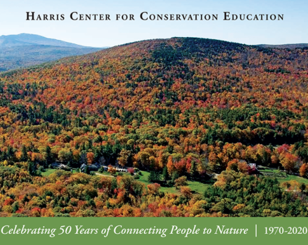 The cover of the Harris Center's 50th Anniversary commemorative book.