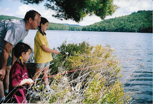 Eric, Molly and Maya Swope in 2004