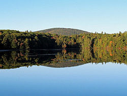 An autumn view of North Pond in Harrisville. (photo © Brett Amy Thelen)