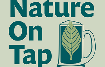 Nature on Tap logo showing a leaf in a beer mug.