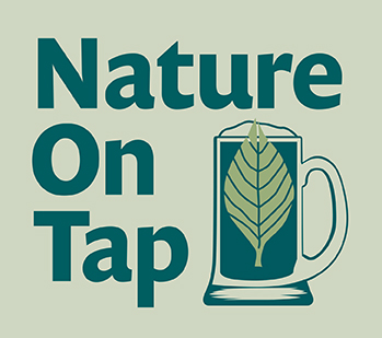 Nature on Tap logo showing a leaf in a beer mug.